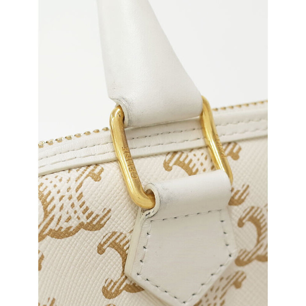 Celine Canvas Boston Triomphe Bag - Picture 6 of 9